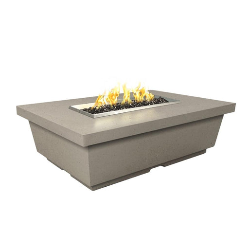 American Fyre Designs Contempo 52" Concrete Rectangular LP Fire Pit Table