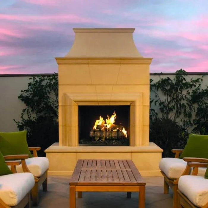 American Fyre Designs Cordova 76-Inch Freestanding Outdoor Gas Fireplace