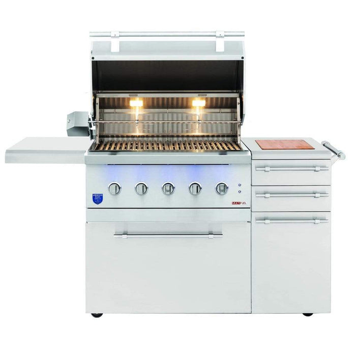 Summerset Encore Series 36" 5-Burner Freestanding Hybrid Grill