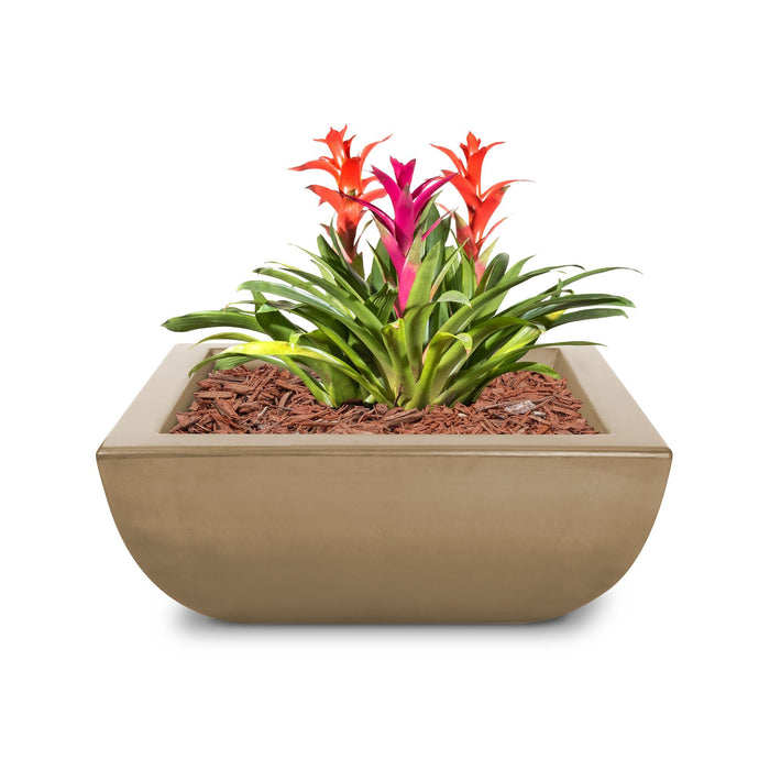 The Outdoor Plus Avalon GFRC Modern Concrete Planter & Water Bowl