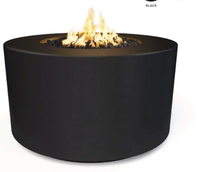 The Outdoor Plus 32" Florence Concrete Fire Pit /  18" Tall+ Free Cover