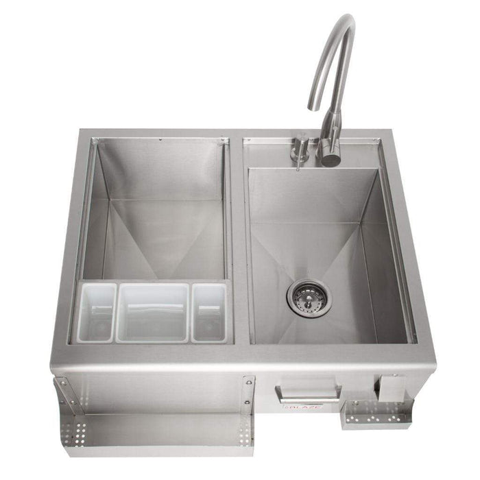 Blaze 30-Inch Beverage Center with Sink and Ice Bin Cooler