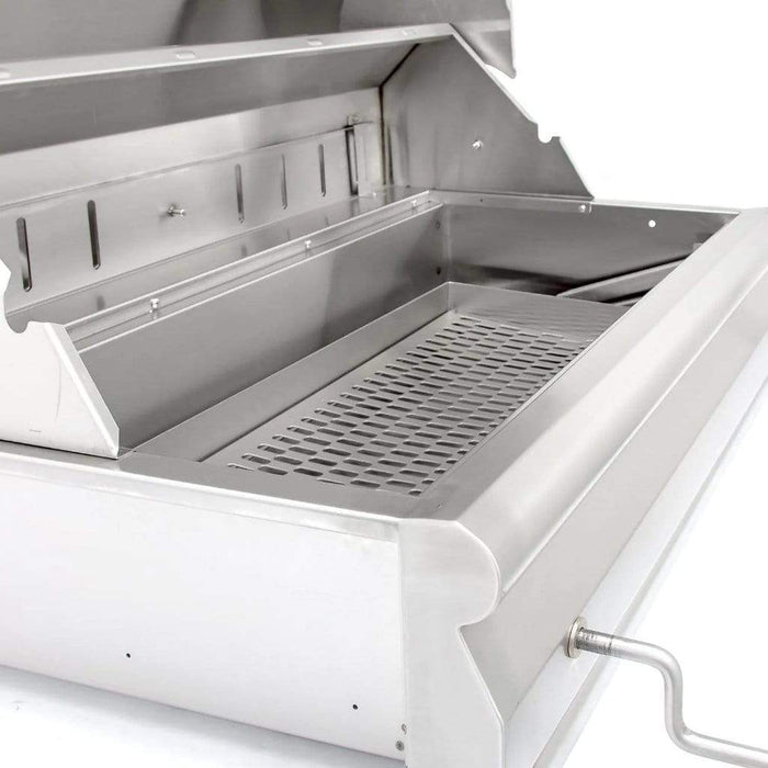 Blaze 32 Inch Freestanding Charcoal Grill With Adjustable Charcoal Tray