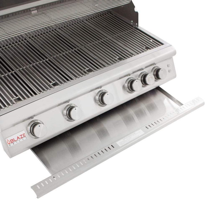 Blaze - 40" 5-Burner Premium LTE Built-In Gas Grill with Lights