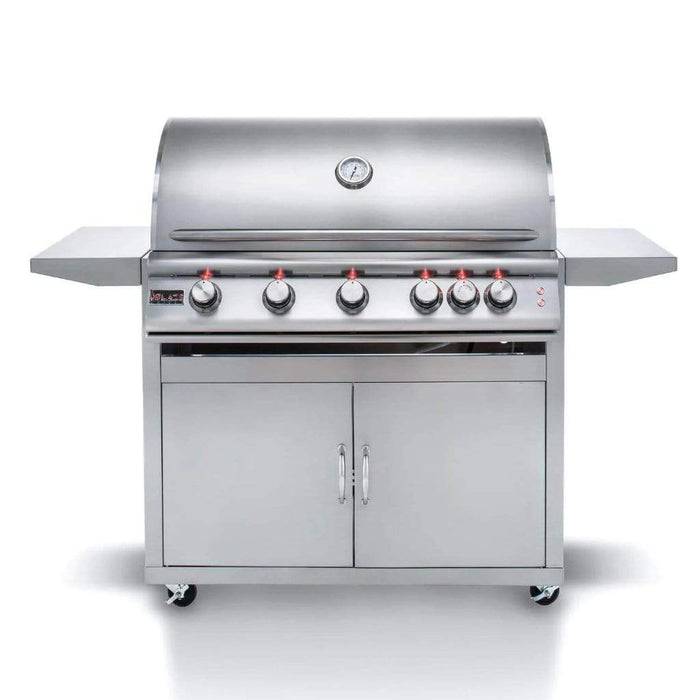 Blaze Premium LTE 40 Inch 5 Burner Freestanding Gas Grill With Analog Thermometer