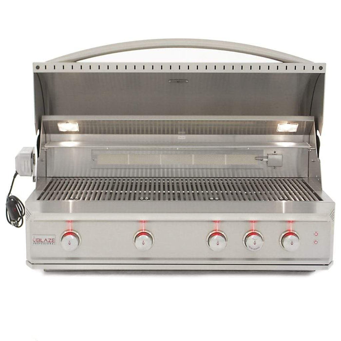 Blaze - Pro LUX 44" 4-Burner Built-In Gas Grill with Rear Infrared Burner