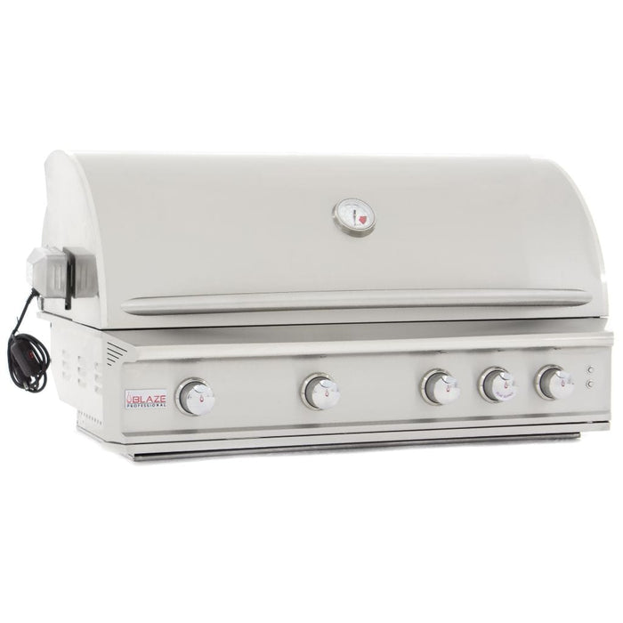 Blaze - Pro LUX 44" 4-Burner Built-In Gas Grill with Rear Infrared Burner