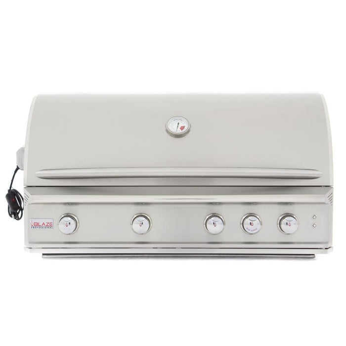 Blaze - Pro LUX 44" 4-Burner Built-In Gas Grill with Rear Infrared Burner