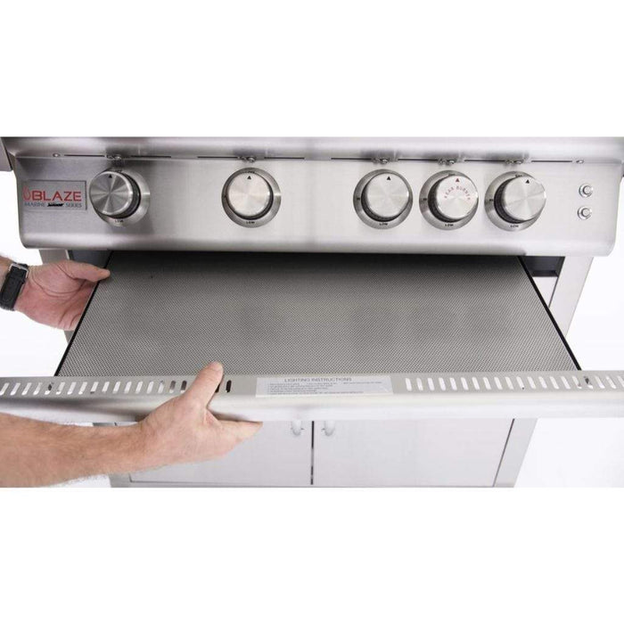 Blaze - 32" Premium LTE Marine Grade Built-In Gas Grill with Rear Infrared Burner & Grill Lights