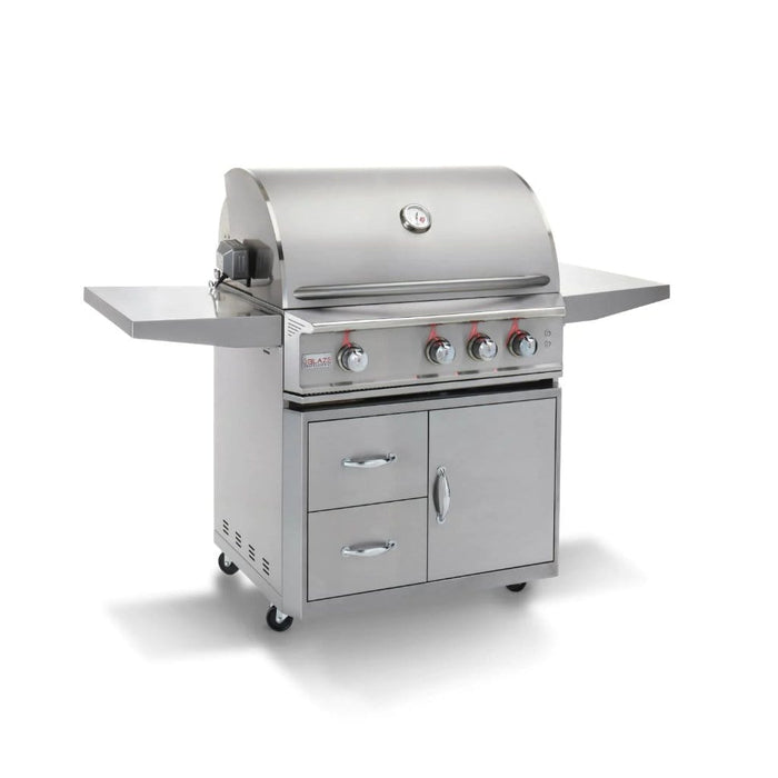 Blaze Lux 34" Professional 3-burner Freestanding Built-in Gas Grill