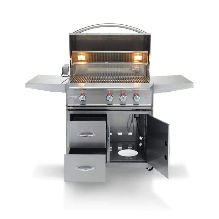 Blaze Lux 34" Professional 3-burner Freestanding Built-in Gas Grill