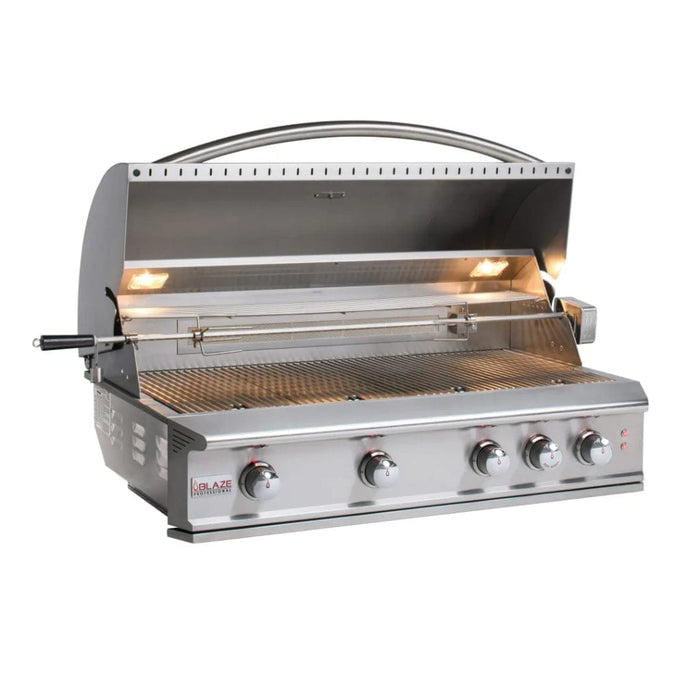 Blaze - Pro LUX 44" 4-Burner Built-In Gas Grill with Rear Infrared Burner