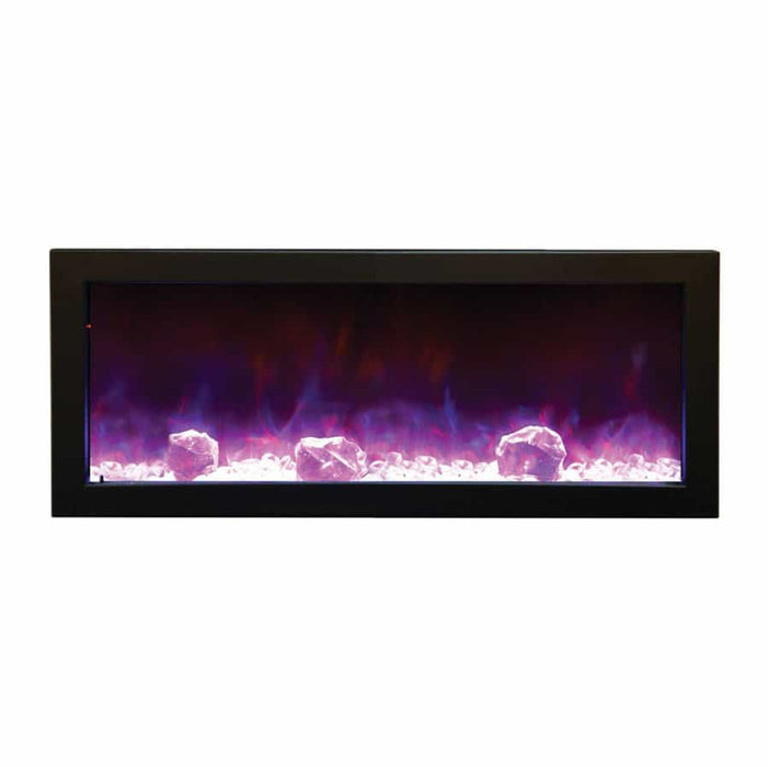 Amantii 60” SLIM BI Panorama Indoor Outdoor Electric Fireplace with Remote