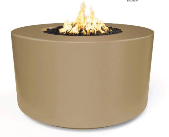 The Outdoor Plus 32" Florence Concrete Fire Pit /  18" Tall+ Free Cover