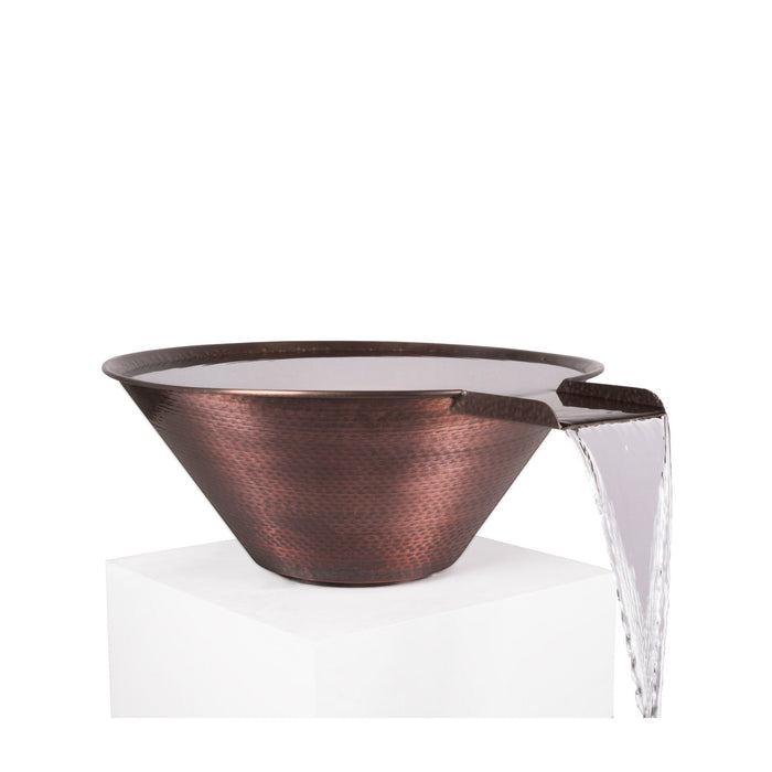 The Outdoor Plus - Cazo Hammered Copper Round Water Bowl