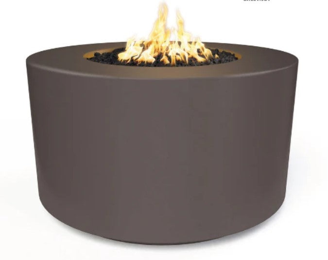 The Outdoor Plus 32" Florence Concrete Fire Pit /  18" Tall+ Free Cover