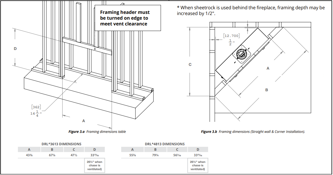 Montigo DelRay 36 Linear Direct-Vent Gas Fireplace - DRL3613NI