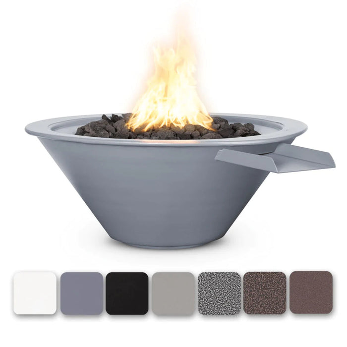 The Outdoor Plus - Cazo Powder Coated Steel Round Fire & Water Bowl 30"