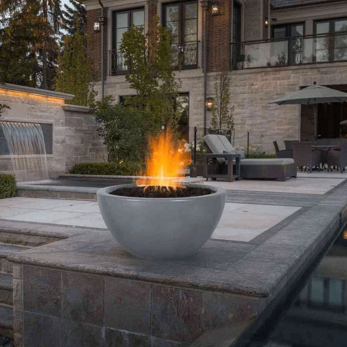 The Outdoor Plus - Luna GFRC Concrete Round Fire Bowl 38"