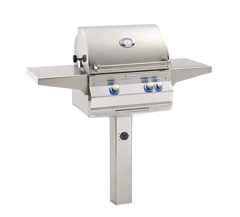 Fire Magic Aurora 24" In-Ground Post Mount Portable Gas Grill A430s Grills A430s-7EAN-G6 Flame Authority