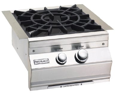 Fire Magic Classic Built-In Natural Gas Power Burner w/ Porcelain Cast Iron Grid 19-KB2N-0