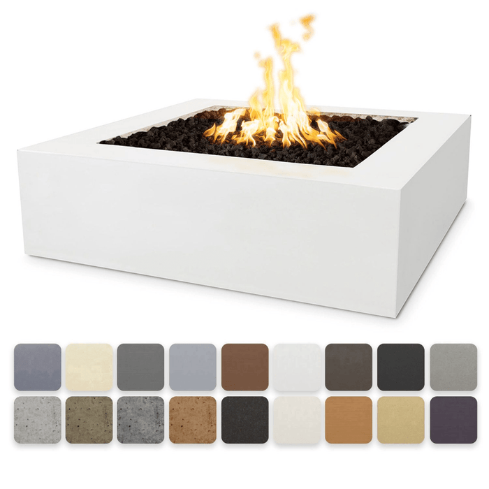 The Outdoor Plus - Quad GFRC Concrete Square Liquid Propane Fire Pit 42"