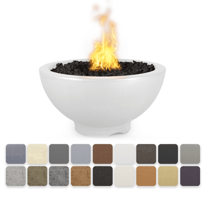 The Outdoor Plus - Sonoma GFRC Concrete Round Liquid Propane Fire Pit 38"