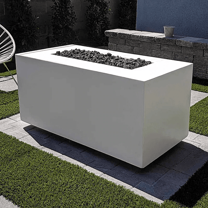 The Outdoor Plus - Pismo GFRC Concrete Rectangle Natural Gas Fire Pit 60"