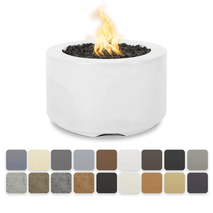 The Outdoor Plus - Florence GFRC Concrete Round Liquid Propane Fire Pit 32"