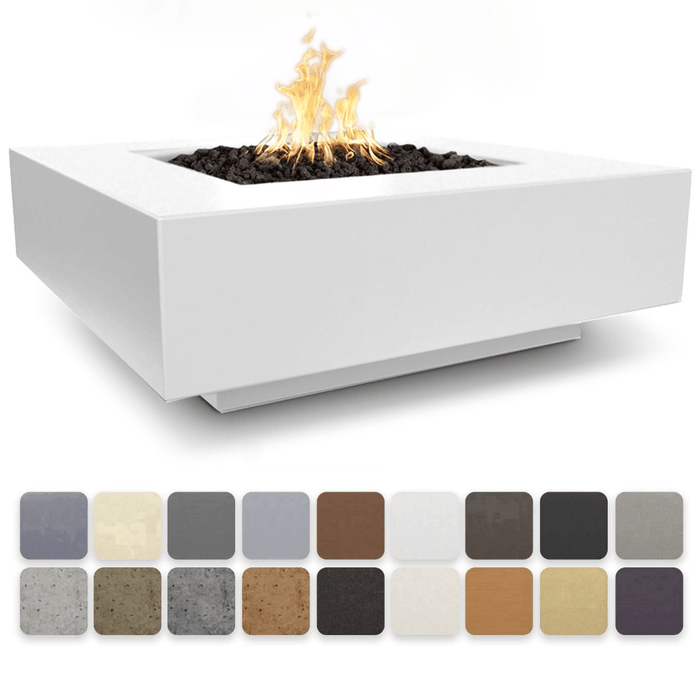 The Outdoor Plus - Cabo GFRC Concrete Square Liquid Propane Fire Pit 36"