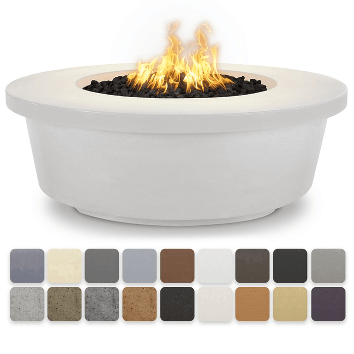 The Outdoor Plus - Tempe GFRC Concrete Round Liquid Propane Fire Pit 48"