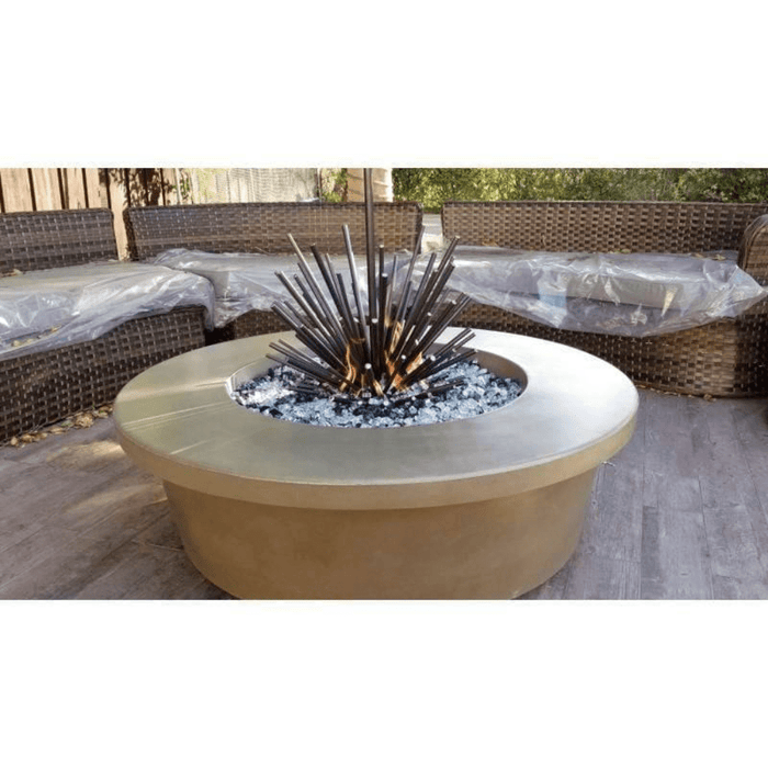 The Outdoor Plus - Tempe GFRC Concrete Round Liquid Propane Fire Pit 48"