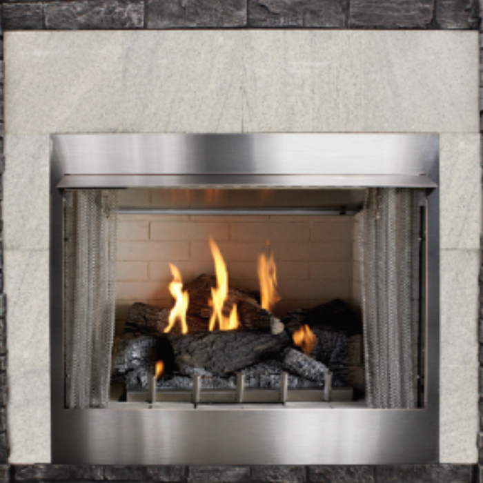 Empire Carol Rose Coastal Premium 42 Vent Free Outdoor Gas Firebox - OP42FB2MF