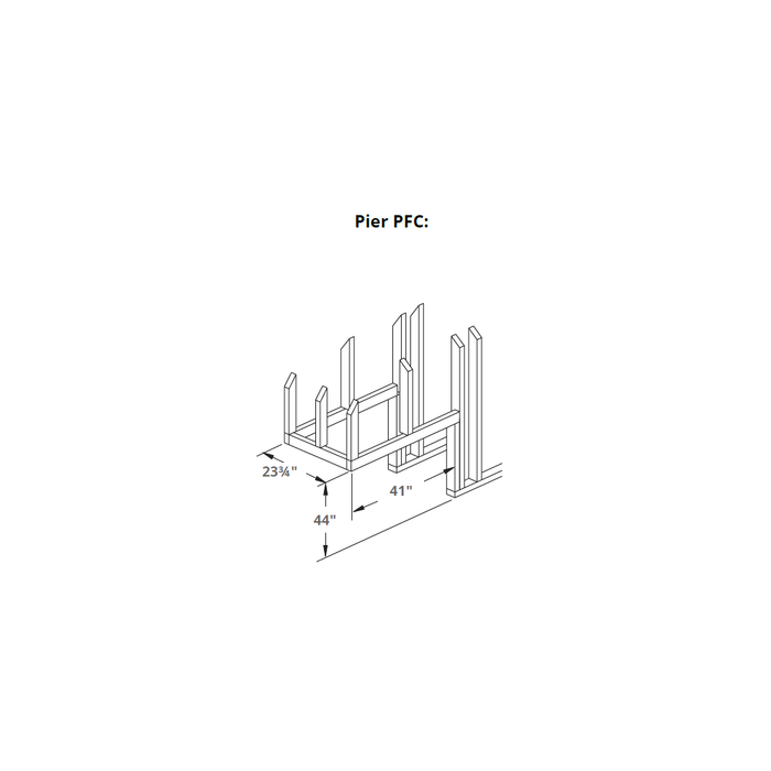 Montigo Divine Pier 38 Traditional Multi-Sided Direct-Vent Gas Fireplace - H38PF