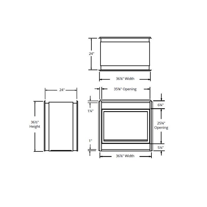 Montigo Divine 38 See-Thru Vent-Free Outdoor Gas Fireplace - H38SV