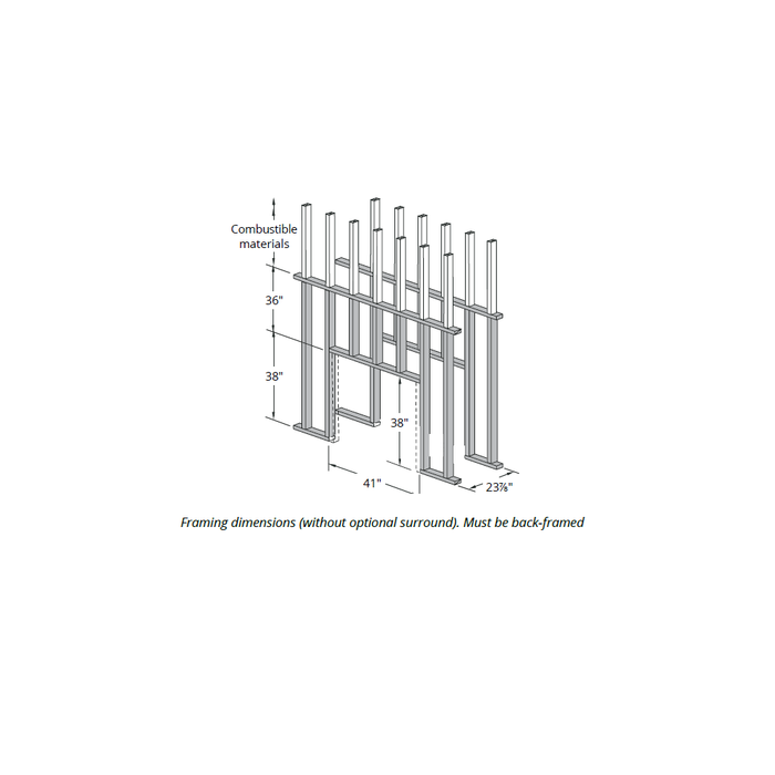 Montigo Divine 38 See-Thru Vent-Free Outdoor Gas Fireplace - H38SVONE