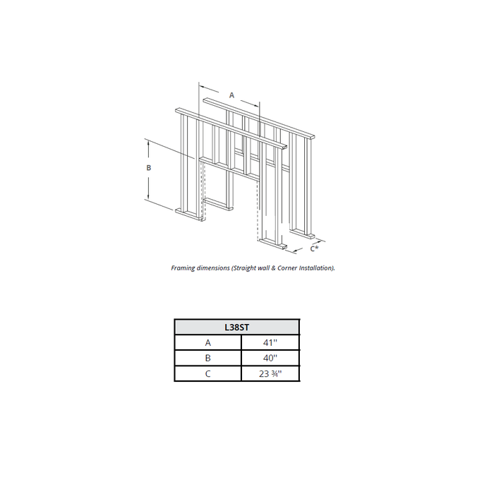 Montigo Phenom 38 See-Thru Direct-Vent Gas Fireplace - L38F