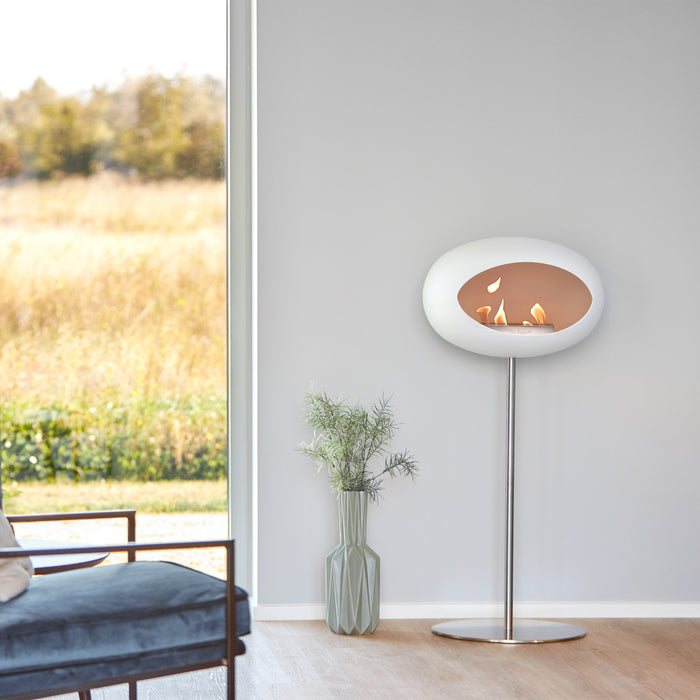 Le Feu Dome Ground Steel Bioethanol Fireplace