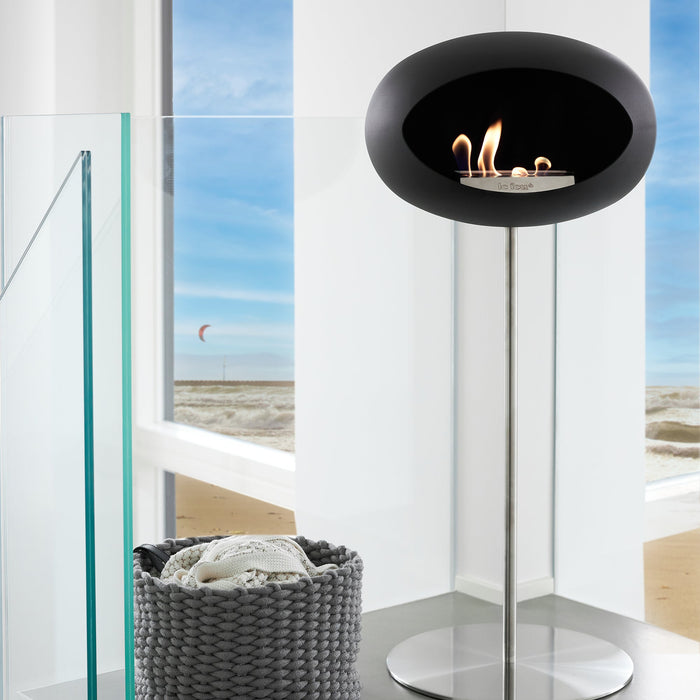 Le Feu Dome Ground Steel Bioethanol Fireplace