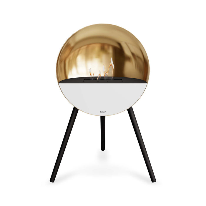 Le Feu Eye Bioethanol Fireplace - Chromed Rose Gold