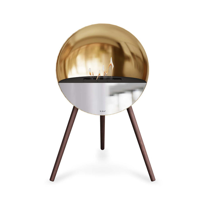 Le Feu Eye Bioethanol Fireplace - Chromed Rose Gold