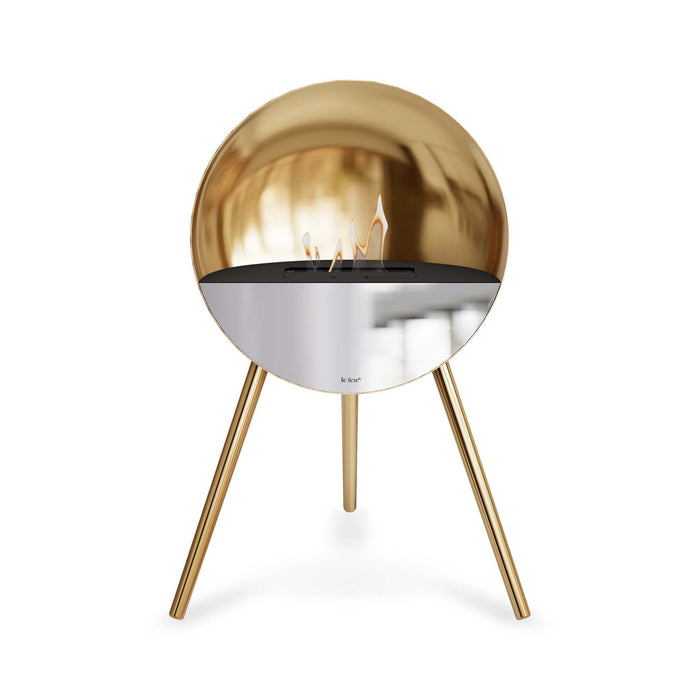 Le Feu Eye Bioethanol Fireplace - Chromed Rose Gold