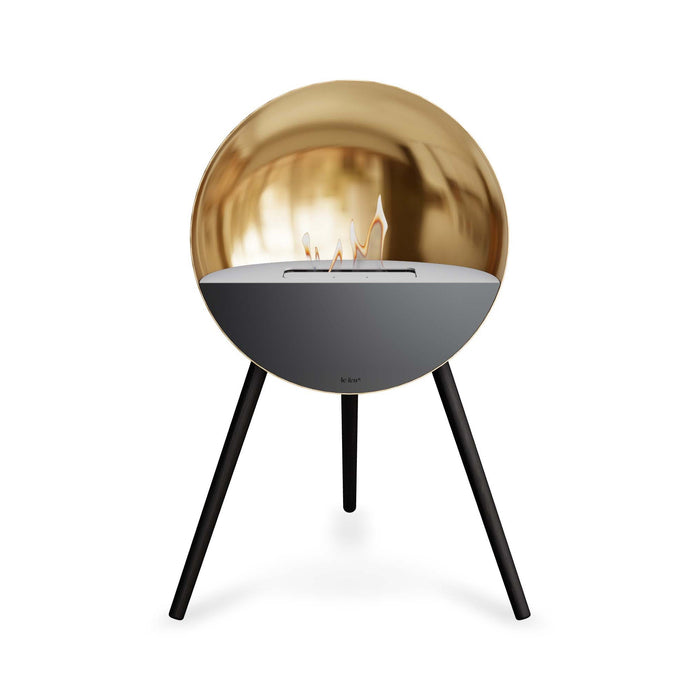 Le Feu Eye Bioethanol Fireplace - Chromed Rose Gold