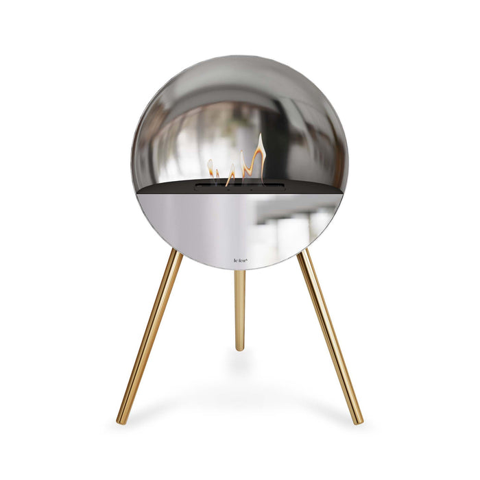 Le Feu Eye Bioethanol Fireplace - Silver