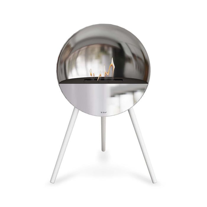 Le Feu Eye Bioethanol Fireplace - Silver