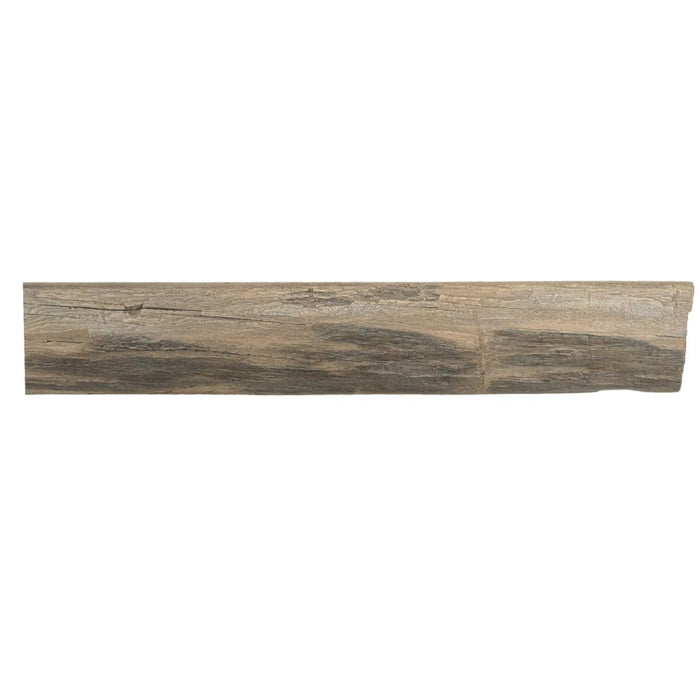 Lexington Hearth Cabin Pine Concrete Faux Wood Mantel Shelf