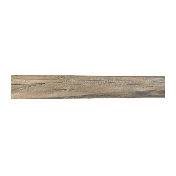 Lexington Hearth Cabin Pine Concrete Faux Wood Mantel Shelf