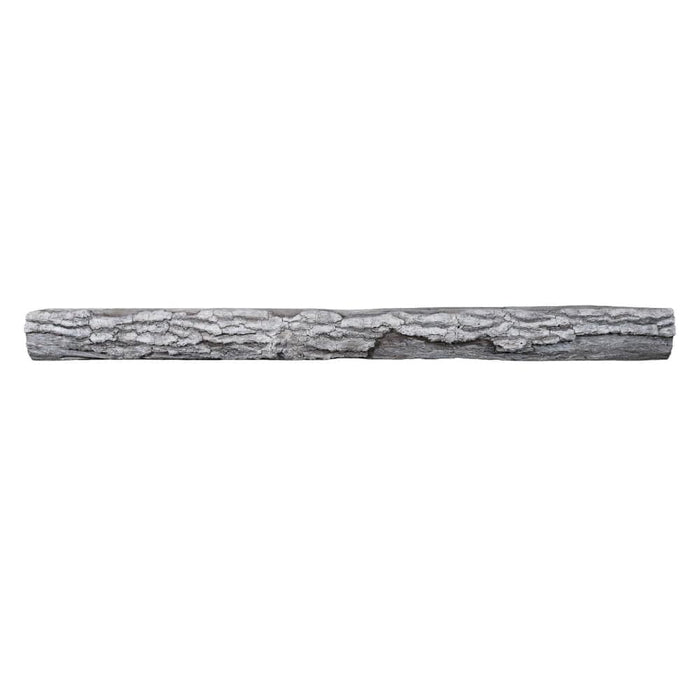 Lexington Hearth Half-Round Sleeper Faux Wood Mantel Shelf - Weathered Gray