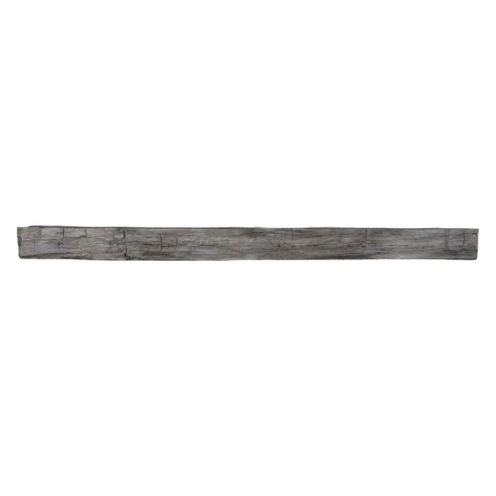 Lexington Hearth Hayloft Beam Concrete Faux Wood Mantel Shelf - Gray