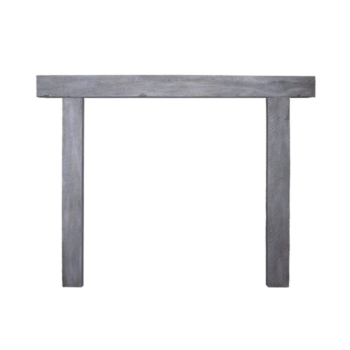 Lexington Hearth Hitching Post 78-Inch Concrete Faux Wood Mantel Surround